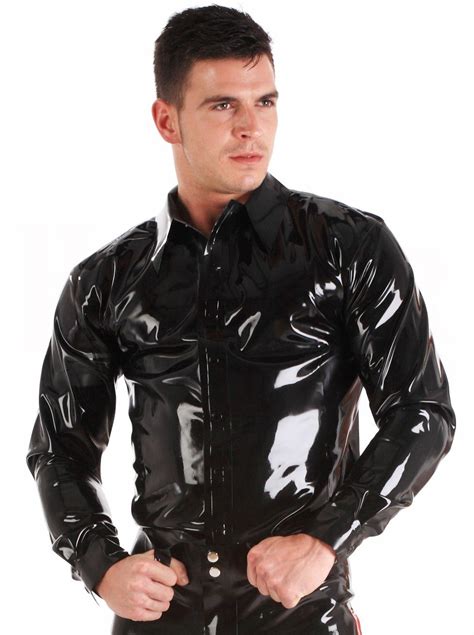 mens latex pants